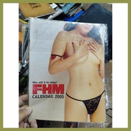 ☼ ⭕ ↓ Vintage Local Men's Magazines Inserts/Calendar {FHM) 11/25c