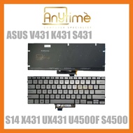 Asus VivoBook S14 X431 X431FAC UX431 UX431U UX431F V431 K431 S431 U4500F S4500 Laptop Keyboard US Key Board