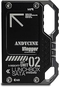 ANDYCINE Luchbox II SSD Case DIY SSD for Atomos Ninja V V+ Compatible for Samsung 860/870 EVO QVO Series SSD(Black Color)