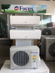 แอร์บ้าน แอร์อินเวอร์เตอร์ focus inverter 9500,12000 BTU รับประกันอะไหล่ 3 ปี รับประกัน คอมเพรสเซอร์