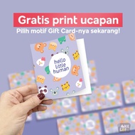 Hello Little Human Gift Card GC002