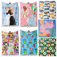 Imported Super Soft Luxury Children's paw Patrol Blanket Peppa Pig Spongebob Stitch Frozen Design