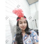 Ostrich feather headband, feather crown, feather headband