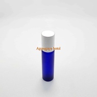 Roll On 10 Ml Blue Frost Matte Silver Stainless Cap / Glass Bottle / Perfume Bottle / Wind Oil Bottl