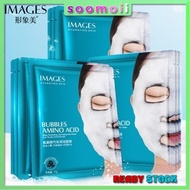 Soomoii📢 M99 BUBBLE AMINO ACID BAMBOO CHARCOAL DEEP PORE WHITENING MOISTURIZING FACIAL MASK 1PC IMAG