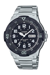 Casio Standard นาฬิกาข้อมือผู้ชาย สายสแตนเลส รุ่น MRW-200HDMRW-200HD-1BMRW-200HD-1BVDF (CMG) - สีเงิน