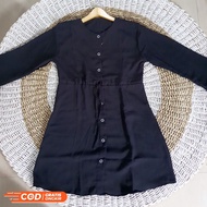 HITAM Plain Tunic Tops Women's Tops Plain Tops Women's Tops Shirts Contemporary Women's Tops Shirts 