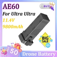 AE60 GPS Drone Battery 11.4V 9800mAh Battery for AE60 Ultra Bateria Flight Time 50 Minutes