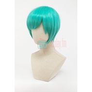 Dragon Ball Dragon Ball Bulma Bulma cos Wig Green Short Hair Style