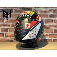 KYT NFJ HELMET / HELMET KYT NFJ 3 NATION NO BIKE NO LIFE OPEN FACE