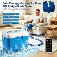 Cold Therapy Machine for Knee, 9Qt Fridge-Grade Cooler with Timer & Temp Control, 12-Hour Ice Retent