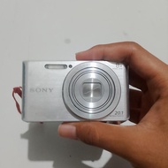 Kamera Digital Sony Dsc W830 Grey 20.1 Mp + 32 GB Sandisk Second original Preloved