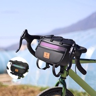 [Dynwave3] Bike Handlebar Bag Multiuse Bike Front Bag for Outdoor Travel Mountain Bikes