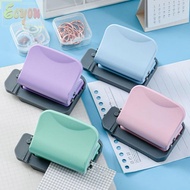 ECYOU 6-Hole Paper Punch, 6-Hole Notebook Scrapbooking Binding Round Hole Puncher, Useful Mannual Fo