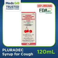 PLURADEC Syrup for Cough 120mL - Guaifenesin Expectorant (For Adults and Kids)