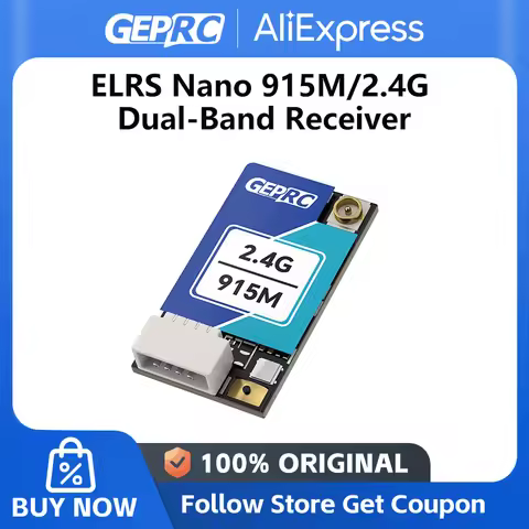 GEPRC ELRS Nano 915M/2.4G Dual-Band Receiver Built-in WiFi ESP32-C3 LR1121 Chip DIY FPV Quadcopter L