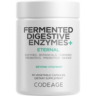 Codeage Fermented Digestive Enzymes Supplement 3-Month Supply - 14 Digestive Enzymes, Probiotics, Pr