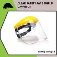 CLEAR SAFETY FACE SHIELD C/W VISOR