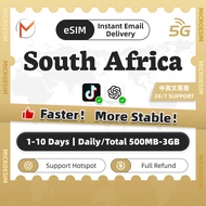South Africa eSIM 1-10 Days Total & Daily 5G Unimited Data eSIM South Africa SIM Card eSIM send in 1