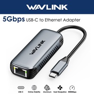 WAVLINK 5Gbps USB C to Ethernet Adapter RJ45 Gigabit Ethernet Network Adapter for Laptops