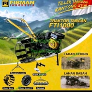 traktor bajak sawah Firman FTl 1000+mesin penggerak FGE200HD