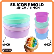 Silicone Mould 4 Inch 6 Inch Round Cake Mold Baking Form Silicone Pan Pastry Cake Round Silicone Cake Mould