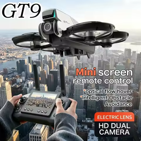 Original GT9 GPS Professional Quadcopter 4.3" Display Dual Lens 2.4G Optical Flow Brushless Motor RC
