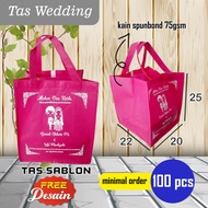 Goodie Bag Wedding Name Screen Printing Box Rice Box Size 20x20