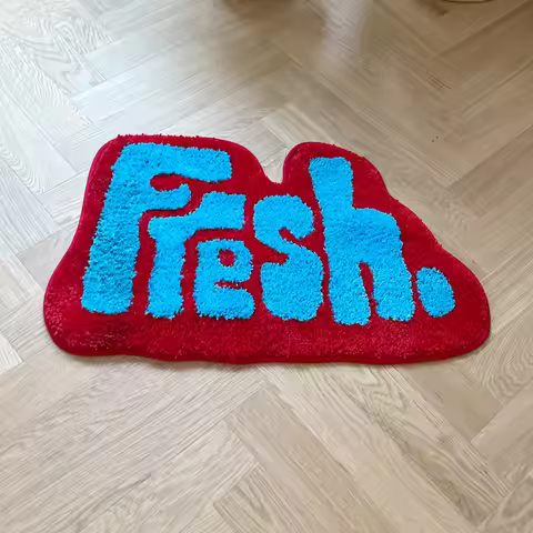 Fresh Tufted Flocking Carpet Mathroom Thick Tufted Design Sense Trendy Modern Fashion IG Decorative