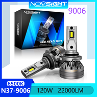 Novsight N37 6500K Đèn xe LED siêu sáng HB4 9006 Bộ đèn pha Led chùm đèn pha cao / chùm tia thấp Đèn