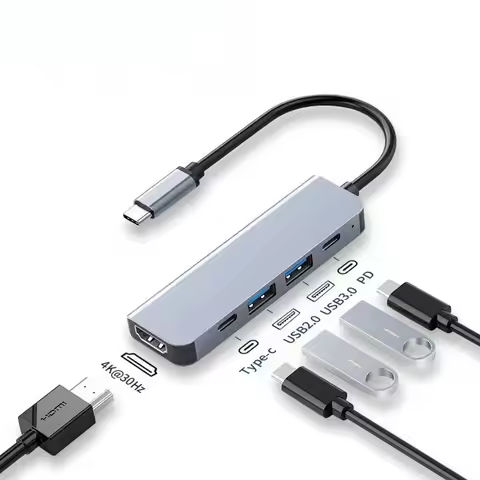 USB C Hub To 4K HDMI-Compatible USB 3.0 2.0 Type C PD Charging Dock for MacBook IPad Samsung S10 Dex