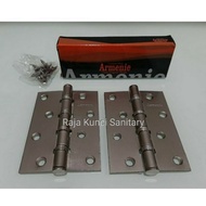 Door Hinge 4"x3"X2.7mmx4BB ARMENIE/ Door Hinge 4" inch Satin Nickel