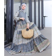 baju gamis wanita terbaru 2021 yodra maxi dress muslim wanita