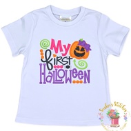 My First Halloween Custom Embroidered Tshirt For Boy/Girl, Girl Tshirt, Halloween Tshirt, Kids Tshir