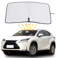 Car Memory Steel Ring Sun Shade Front Car Sunshade Cover For Lexus NX NX300h/NX300/NX200t 2014-2021 