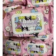 Sanrio Baby Wet Wipes 80 sheets / Wet Wipes Baby Wet Tissue Sanrio Baby Wet Wipes