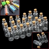 50pcs/12*16mm Small Glass Bottle Jar Mason Jar Message Vials Cork Stopper Bottle