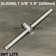IWT LITE SLIDING T BAR HANDLE - SLIDING T-SOCKET HANDLE 3/S 8" X 8" (200mm) CHROME VANADIUM