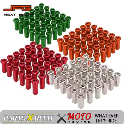 3.5/4mm Motorcycle Wheel Hub Spoke Nipples For KTM Honda Suzuki Yamaha Kawasaki SX XC EXC CRF RMZ DR