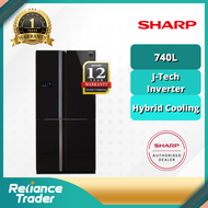 【FREE SHIPPING】Sharp Advance Refrigerator SJF104VGBK 740L MULTI DOOR INVERTER FRIDGE PETI SEJUK