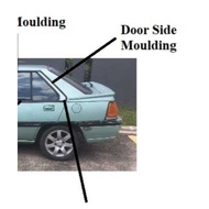 ISWARA REAR DOOR SIDE MOULDING PINTU BELAKANG