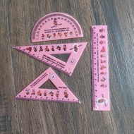 ATK - PINK TRIANGLE ARC RULER SET (4PCS)