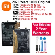 Battery BP45 BP46 BP4E BP4G BM5T BP4Q BP4R For  Mi 12 12X 12S 13 Lite 13T 14 Pro Mi 12pro CIVI 2 Poc