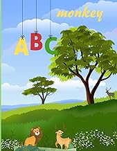 monkey ABC: Learn English while having fun! Color cute pets, their names, and the first letter of ea