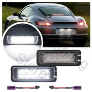 2x LED License Number Plate Light For Porsche 987 987C 987C2 Cayman 2006 2007 2008 Boxster 997 911 C