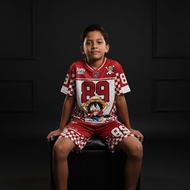 Setelan Jersey Anak Usia 1-10 Tahun Series Number ONE PIECE 89 Vintage Streetwear Oversize Casual
