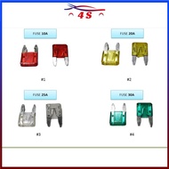 AIR COND MINI FUSE 10A, 20A, 25A, 30A -TOYOTA NEW - 100PCS/BOX