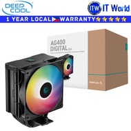Deepcool CPU Cooler Fan AG400 Digital BK ARGB Single Tower Hydro Bearing (R-AG400-BKADMN-G-1) | itw