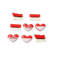 MERAH Red and White Clay Resin | Red and White Flag Clay Material