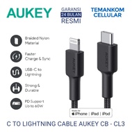 Kabel Aukey iPhone USB C to Lightning Cable CL3 for iphone MFI RESMI